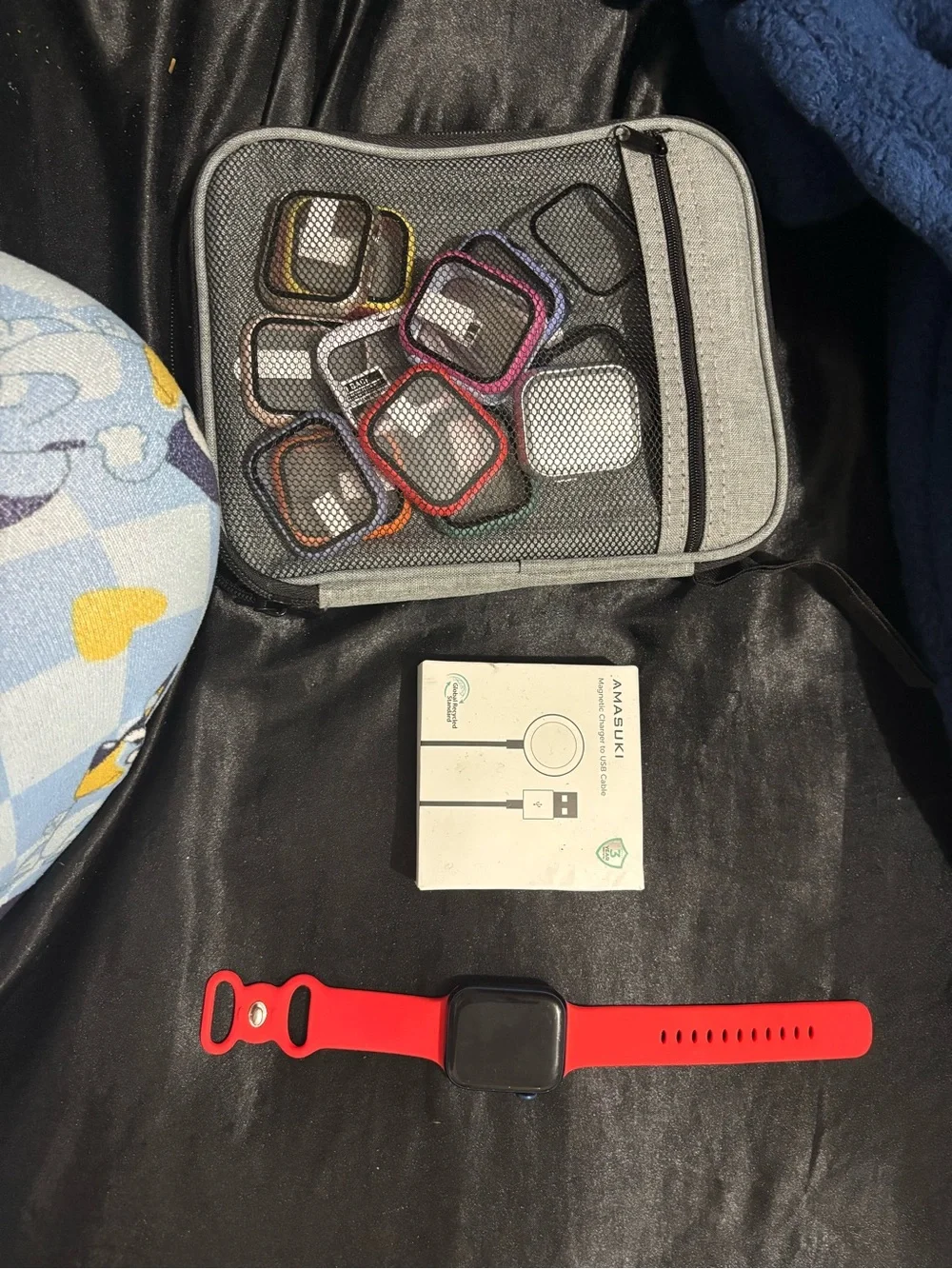 Apple Red Silicone Sport Band for Smartwatch